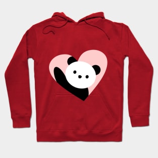 Panda heart Hoodie